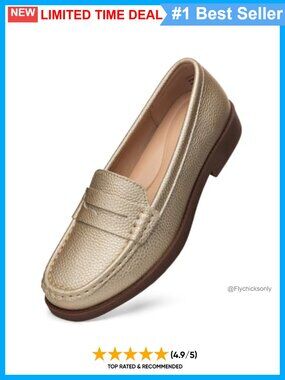 Leather Penny Loafers Slip On Business Casual Dress Shoes Comfortable